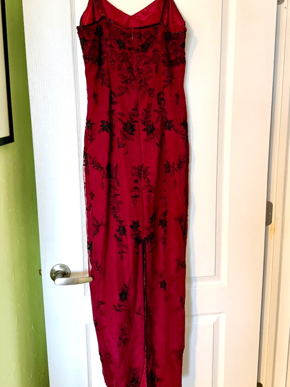 Silk Rhinestone Gown - Picture 4 of 16